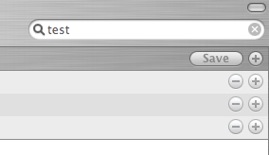 Finder Window, Save Search Button